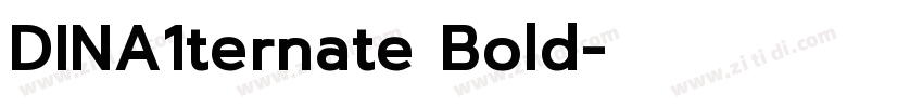 DINA1ternate Bold字体转换